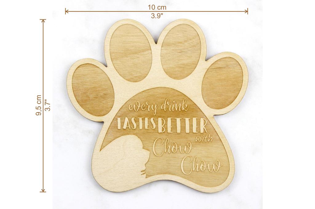 Chow Chow – Mug coaster, engraved coaster with dog | Art-Dog