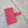 [mauve] Genuine Leather Medium-Size Wallet-Style Card CaseSlim, Perfect Gift for Passport Holder (MCamel)