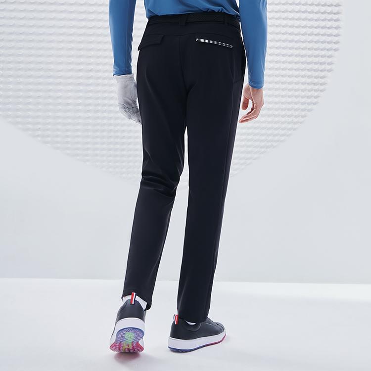 Fila Athletics Solid Basic Straight Leg Sports Pants Men Bottoms Deep-Black A11M245601FBK