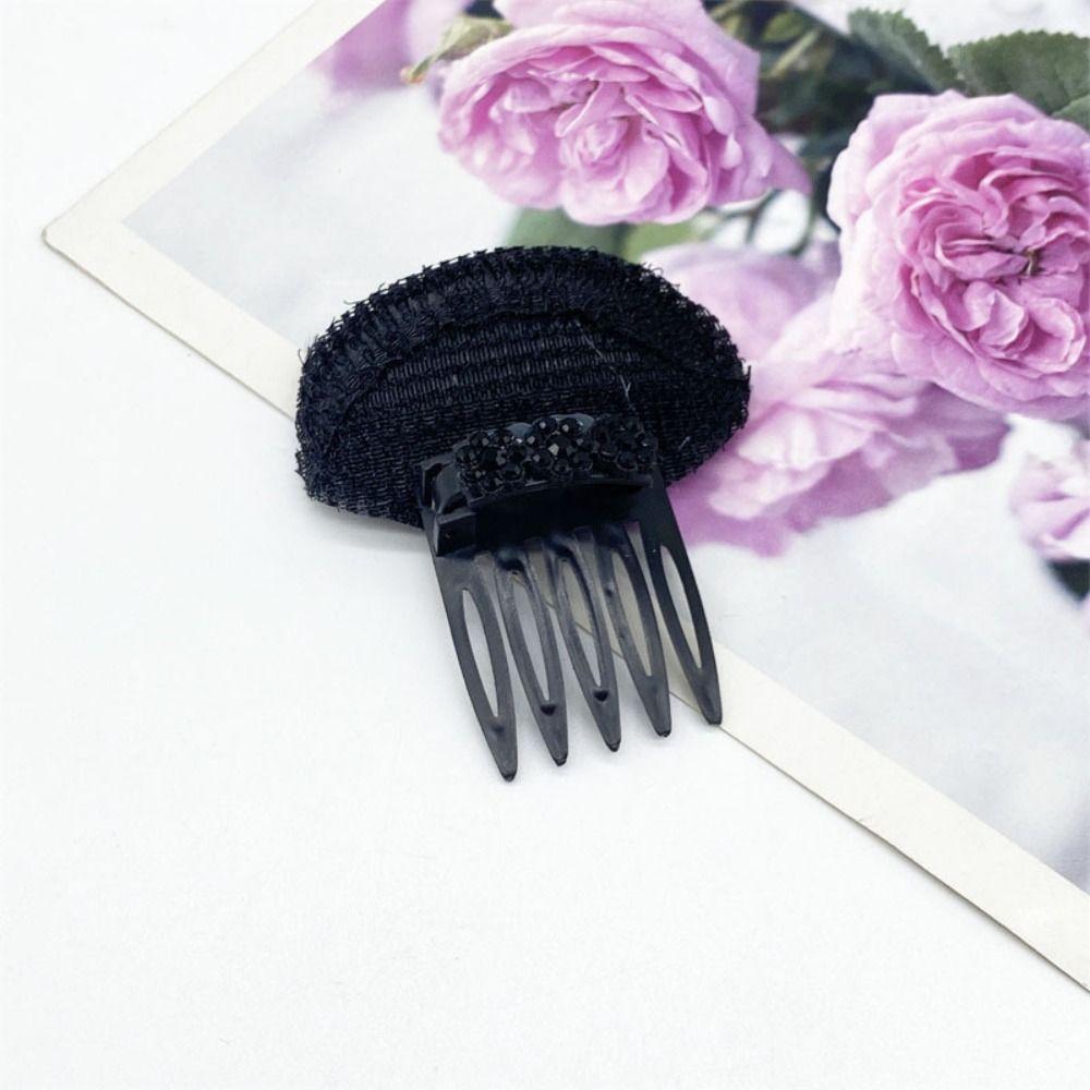 Sponge Puff Hair Head Cushion Flower Hair Base Sweet Invisible Volume Hair Clip Girl