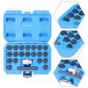 1/2" Drive Cr-Mo Steel Anti-Theft Lug Nut Key Set, 22pcs Wheel Lock Removal Tool - Time-Saving Car Repair Kit Fit All BMW Models
