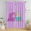 Adventure Times Home Interior Curtains 2 Pieces Elegant Room Curtains for Living Room Tulle for Bedroom Halloween Decoration