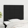 VidaXL Headboard Bedroom Furniture Bed Accessories Single Bed Heads Interior Bed Frame Heads Black 80x5x118/128 3116308