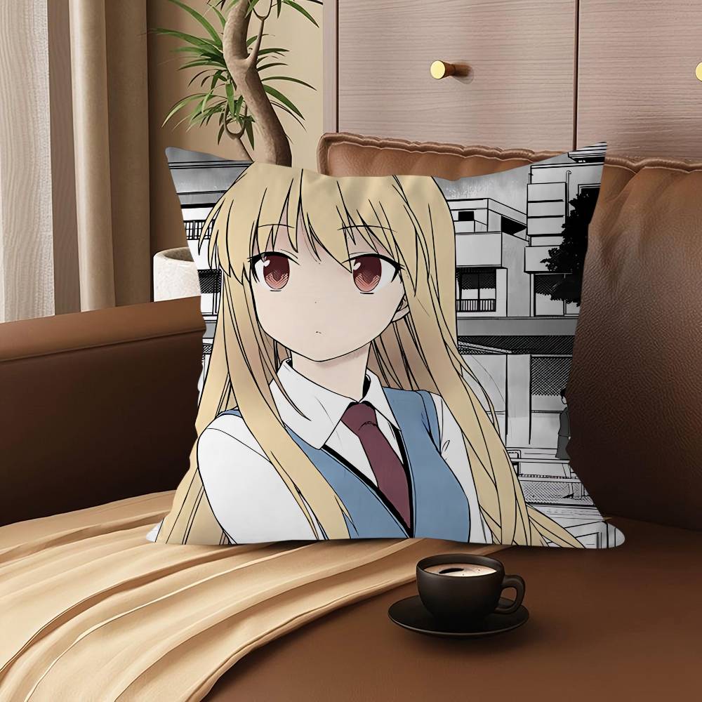 M-Mashiro Shiina Pillowcase Toon Gift Cushion Cover Bedroom Home Sofa Chair Seat Decor Pillow Case