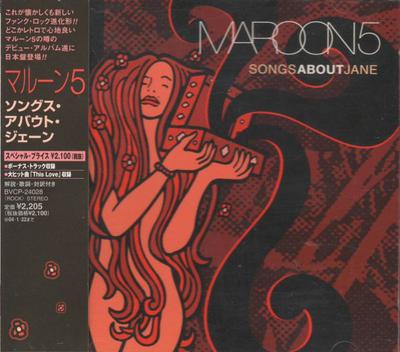 CD MAROON 5  Songs About Jane BVCP24028 OCTONE 2003 Japan ObiRock Used