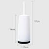 Plastic Toilet Brush with Standing Base Long Handle Toilet Cleaning Brush for WC Bathroom Accessories Household Cleaning Tools