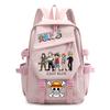 One Piece King Printed Backpack Elementary School Students Junior High School Students High School Students Large Capacity School Bag