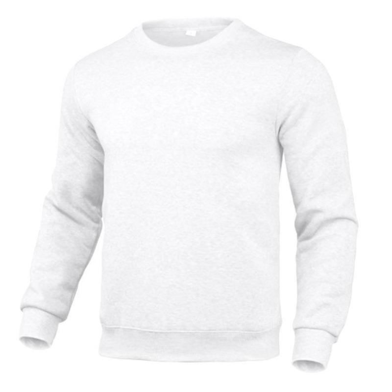 Maglie alla moda da uomo a maniche lunghe a tinta unita girocollo casual pullover con vestibilità ampia