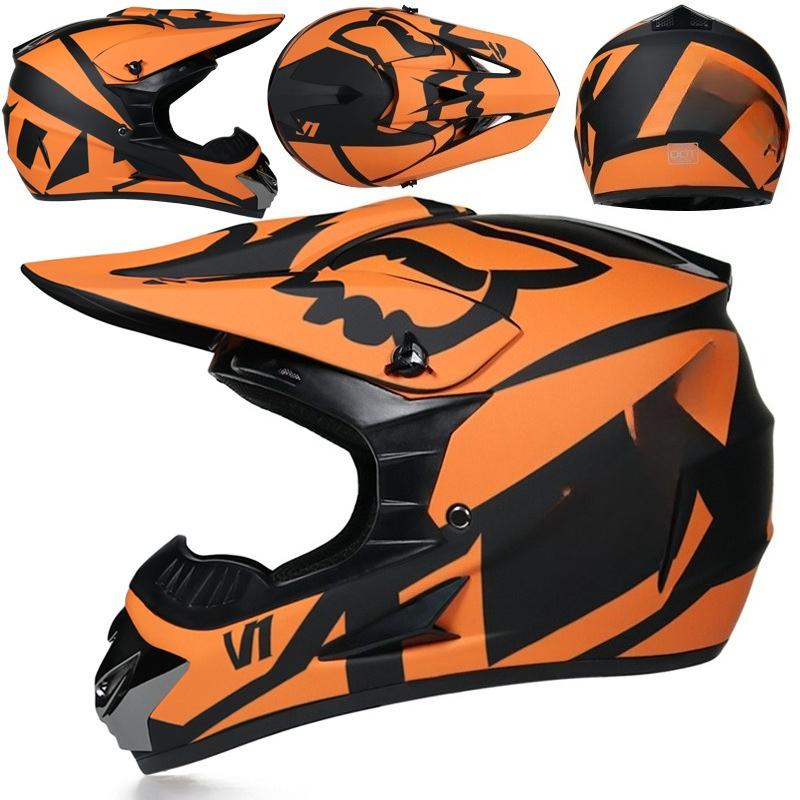 Four Seasons Motorcycle Off-road Helmet for Men and Women, Electric Bike Helmet, Mountain Bike Off-road Helmet, Racing Speed Descent Pedal