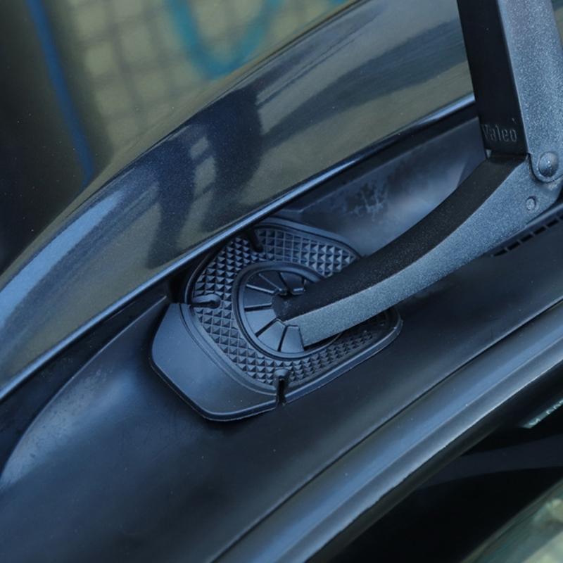 2 Stück Auto Scheibenwischerarm Unteres Loch Schutzabdeckungen Windschutzscheiben Wischerabdeckung Polster Staubschutz Schmutz Blätter Staubdichte Hülle
