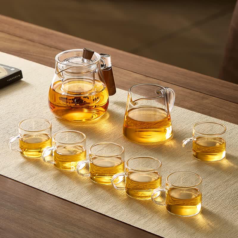 Niye Chinese Style Glass Tea Set