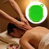 Doppelseitige Lymphmassagebürste 360 Grad rotierende Stahlkugel Körpermassagegerät für Peeling und Muskelentspannung Tragbar Handheld Lymphdrainage