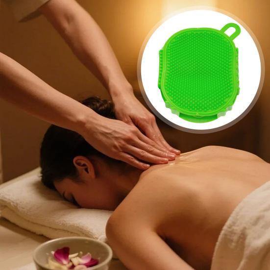 Doppelseitige Lymphmassagebürste 360 Grad rotierende Stahlkugel Körpermassagegerät für Peeling und Muskelentspannung Tragbar Handheld Lymphdrainage