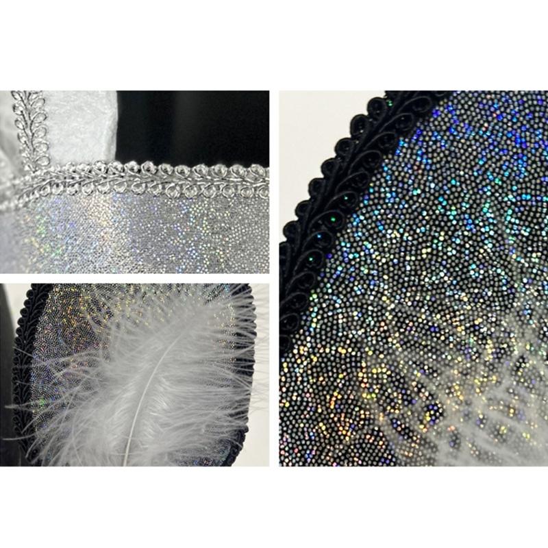 Rabbits Ears Masquerade Half Mask for Themed Event Proms and Festivals Party Rabbits Glitter Eyemask for Adult Unisex