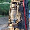 1Pc 25Cm Bronze Kerosene Lamp Retro Horse Lamp Camping Lamp Outdoor Tent Lamp Emergency Camping Portable Hanging Lamp
