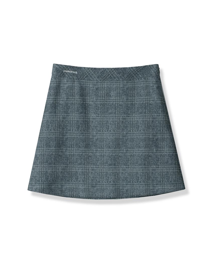 AVANDRESS Suede Check Mini Skirt - 2Col