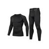 Set Termico Fitness Asciugatura Rapida da Uomo - Autunno/Inverno Taglie Forti Tuta Strato Base
