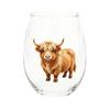 Pumpkin And Ghost Glassware Halloween Theme Glass Tumbler, Black Cat Skull Hand Painted Stemless Egg Shaped Cup, Spooky Lead-free for Party,