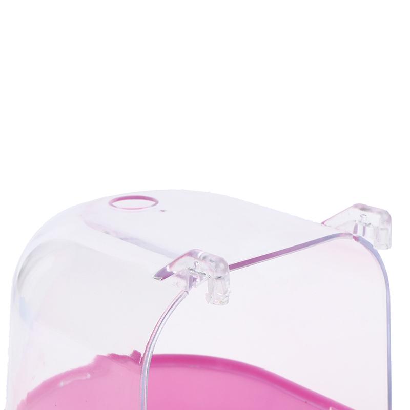 1Pc Plastic Bird Water Bath Box Parrot Hanging Bird Bath Cage Bathtub Bird Bath