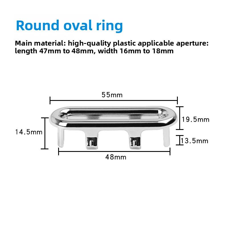 1pcs Dresser Sink Overflow Cover Ceramic Bathroom Container Kitchen Basin Decorative Round Insert Hole Silver ABS Plastic 30MM