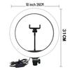 6-Inch Ring Light with Tripod Stand for Live Broadcast and Photography
