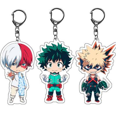Anime My Hero Academia / Boku No Hero Academia Character Transparentný akrylový prívesok kľúč