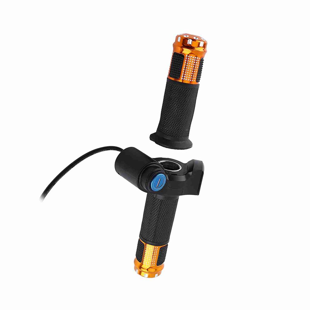 4 Colors Twist Throttle Grips With LED Display Screen Handle With Key Knock For Electric Bike