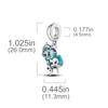 925 Silver Temperature Sensitive Chameleon Fashion Charm Beads DIY Bracelet Necklace Birthday Jewelry Gift