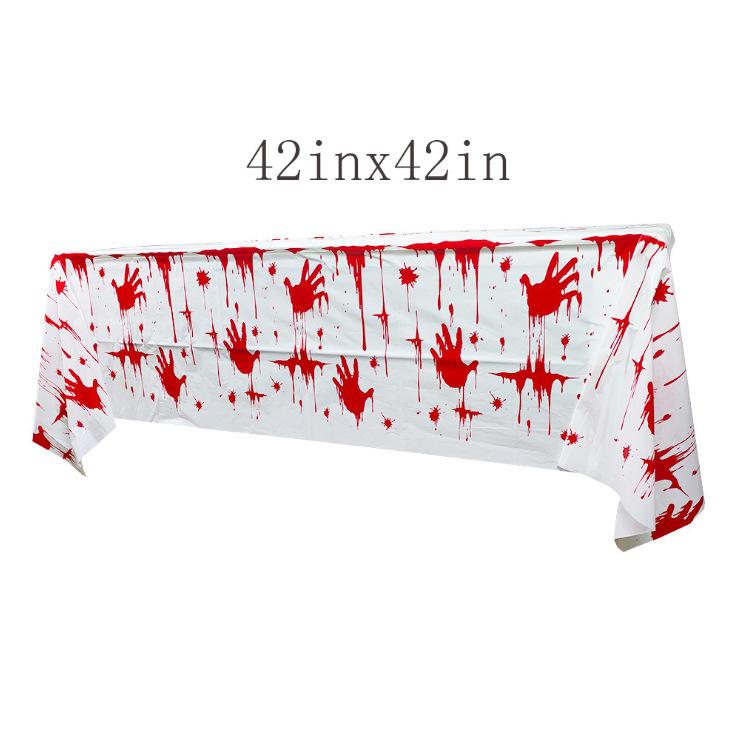 Halloween Decoration Blood Knife Pulling Flag Broken Hands And Feet Pull Flower Blood Handprint Cordon Bat Pulling Flag Banner Blood Halloween