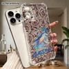 Phone Case: 2D Flat Design, Suitable for iPhone 18 17 16 15 14 13 Pro, Transparent Corner Protection Case, Rainbow Blue Whale, Christmas and Halloween