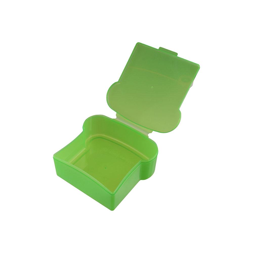 Reusable Sandwich Case Plastic Sandwich Packaging Box Toast Shape Sandwich Storage Box Picnic