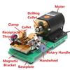 380W 220V Strumenti Trapano per Gioielli Giada Con Disco Abrasivo Trapano per Perle Set Completo Macchina per Forare 23,7 x 11 x 10,8 cm