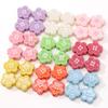 Acrylic Dopamine Oil Droplets Flower Button Beads for DIY Jewelry 1 Set