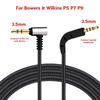 Gaming Headset Cable Replacement 3.5mm to 2.5mm Jacks Audios Cable for Bowers P7 Headphone Audios Cord Wire