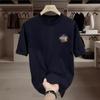 Schweres 100% Baumwolle Amerikanischer Retro Trendige Marke Jugend Buchstaben Rundhals Locker Männer Kurzarm T-Shirt
