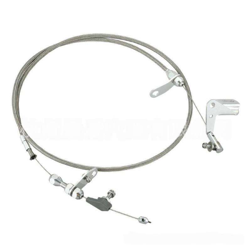 For 727 Stainless Braided Kickdown Cable Throttle Gas Cable Mopar Transmission-AU62