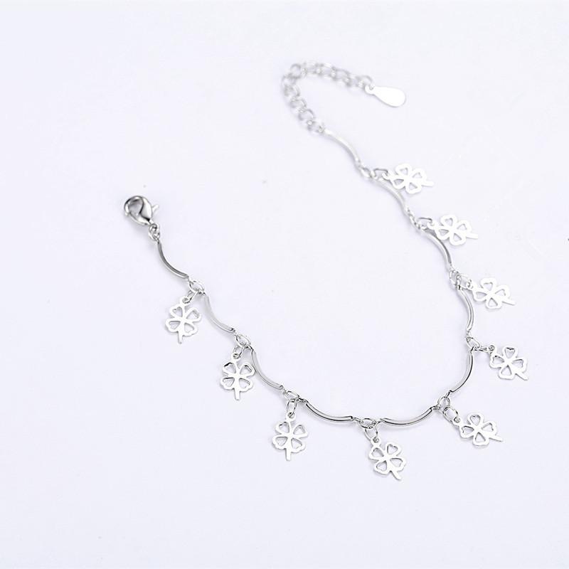 Brățări din argint 925 de calitate superioară pentru femei Bijuterii de modă Brățară cu trifoi Accesorii pentru petreceri pentru femei.