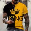 New Summer Hot Sale 3D Men's Gradient T-Shirt Harajuku Designer Casual Short Sleeve Tops T-Shirt Oversized Men's Clothing