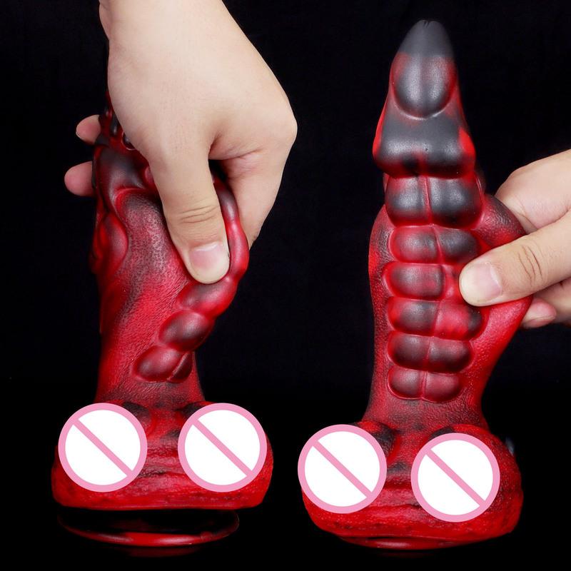 Anal Dildos Vibradror Femenino Dragon Penis Silicone Realistic Dildos Sext Toy For Women Heating/Stretching/Vibration Sex Shop