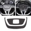 For SEAT Leon León Mk2 1P 2008-2012 Soft Carbon Fiber Car Steering Wheel Frame Panel Cover Trim Sticker Car Interior Accessories