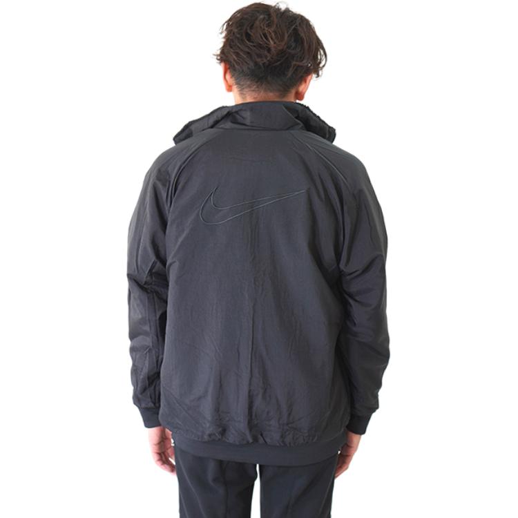 Nike Reversible Stand Collar Long Sleeve Fleece Jacket Men Outerwear Black FQ8044-010