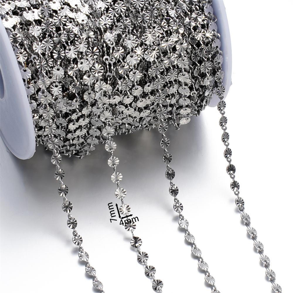 

2Meters Handmade High Quality Stainless Steel Bracelet Anklet Necklace Chains for DIY Jewelry Making Findings Components