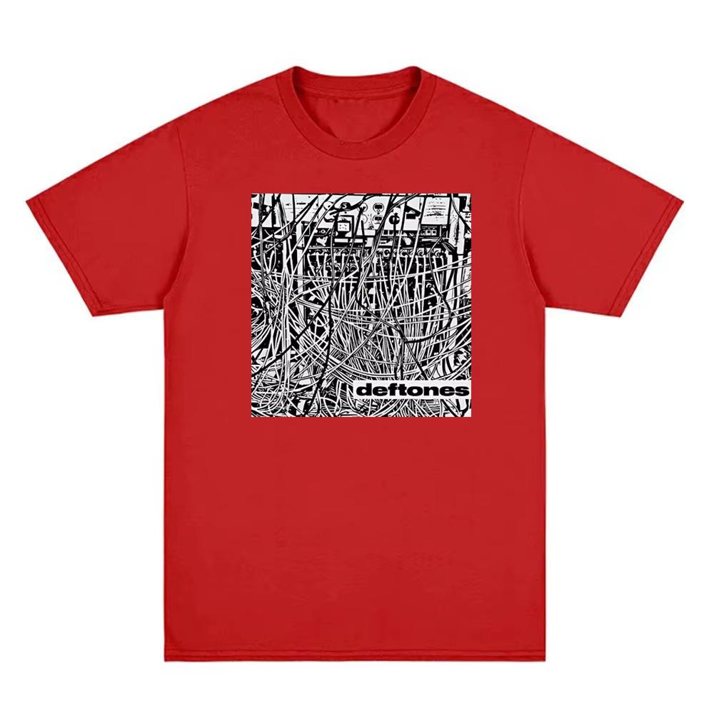 Deftones Wires Herren T-Shirt Sommer Deftoness Gleicher Stil T-Shirt Harajuku Hohe Qualität Baumwolle Grafikdruck Camisetas Tees