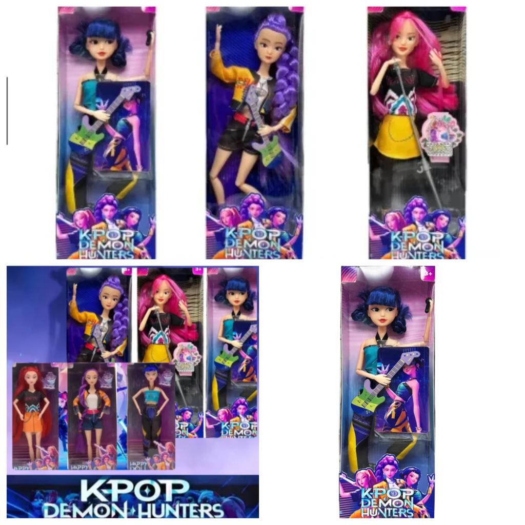 Puppenspielzeug Kpop Dämonenjäger Actionfigur Spielzeug Rumi Mira Zoey Schöne Prinzessin Baby Mädchen Puppen Plastik DIY Spielzeug für Mädchen