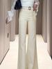 2025 New Plus Size High Waist Wide Leg Jeans for Women - Loose, Slimming, Floor-Length, Autumn Fashion, Sweet & Cool Commute Style