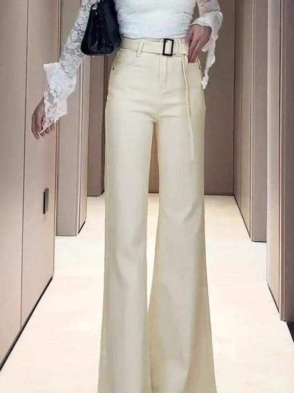 2025 New Plus Size High Waist Wide Leg Jeans for Women - Loose, Slimming, Floor-Length, Autumn Fashion, Sweet & Cool Commute Style