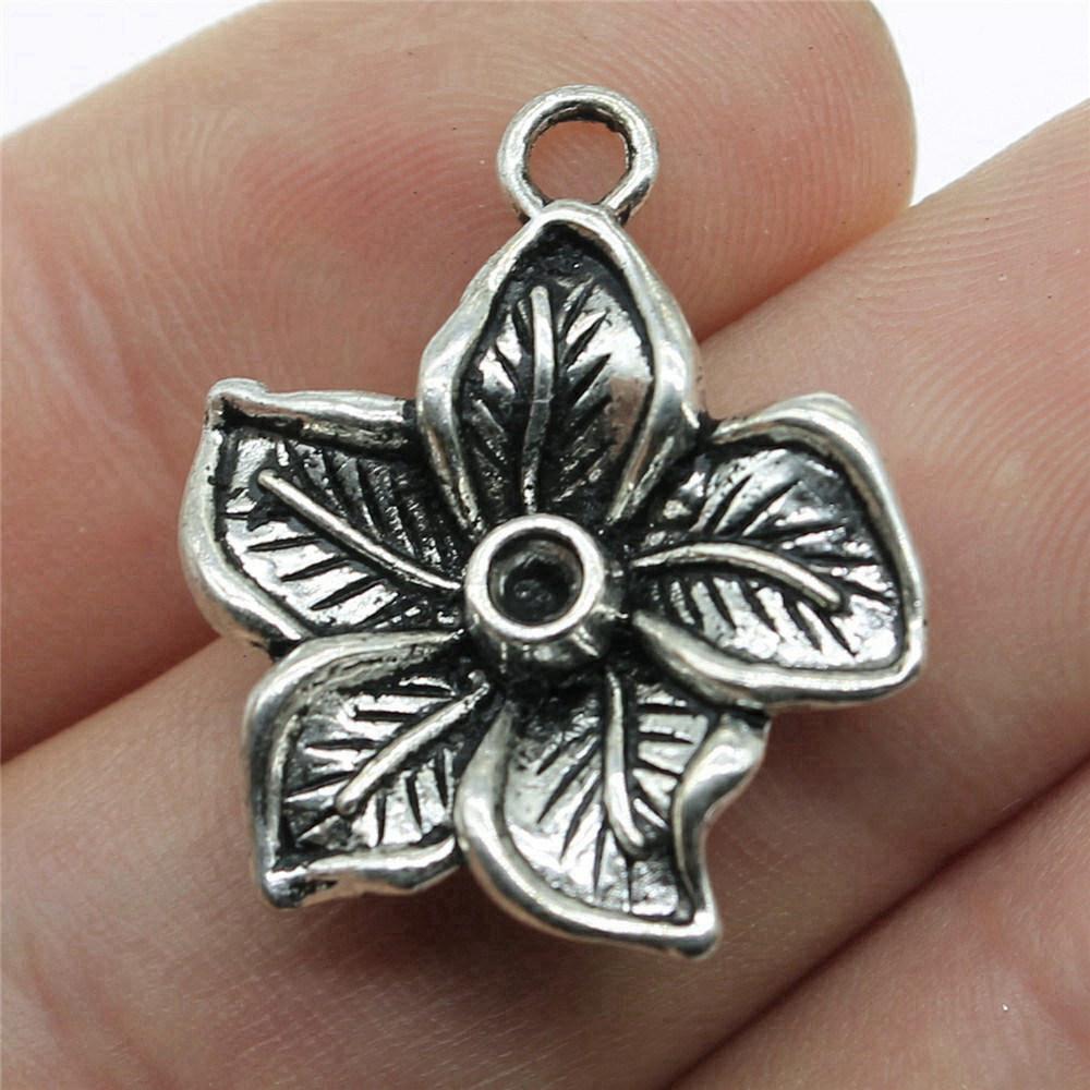 Charms Small Flower Pendants Wedding Jewelry Findings QC116
