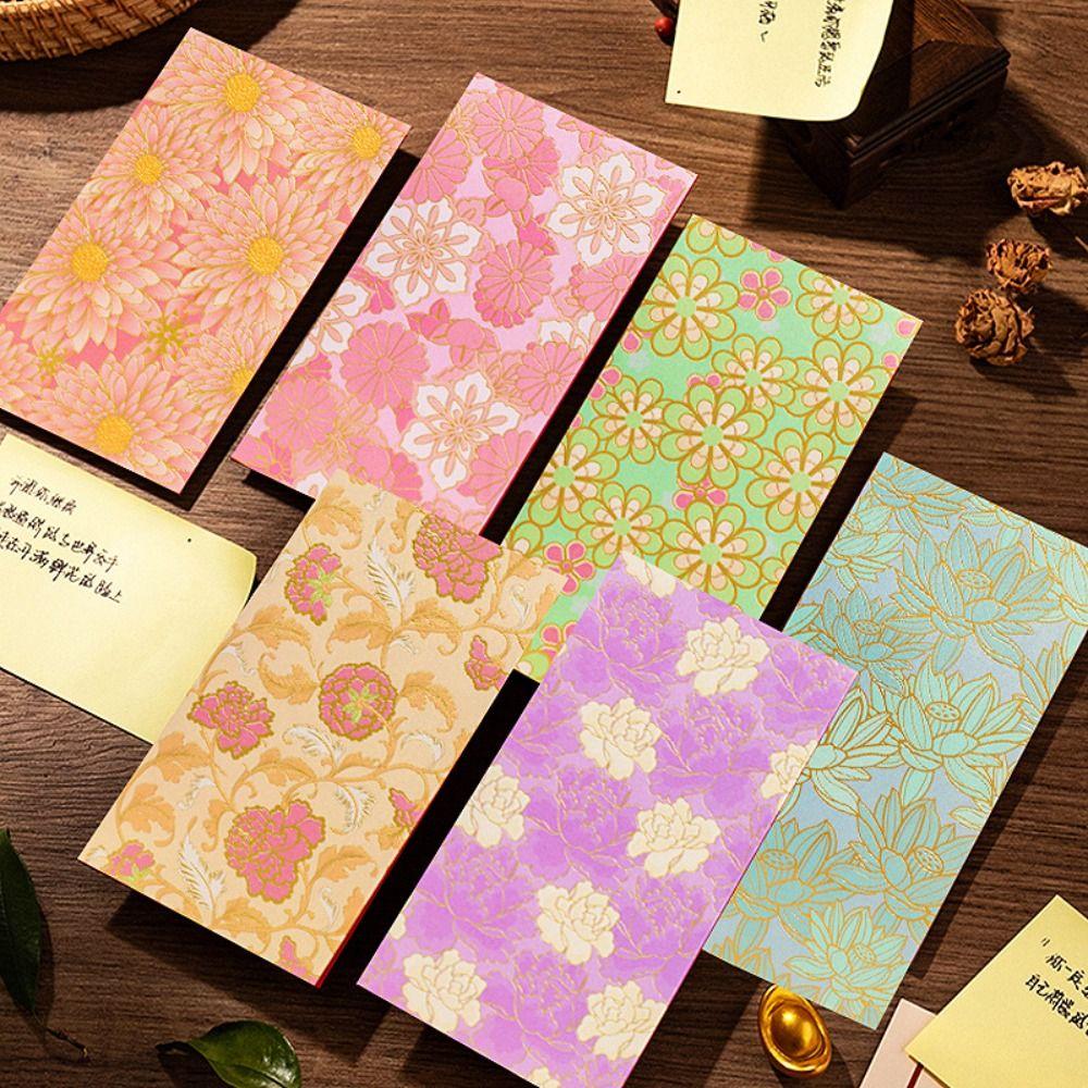 6pcs Colorful Red Envelope Mixed Pattern Hongbao Festival Supplies Money Bag  Spring Festival