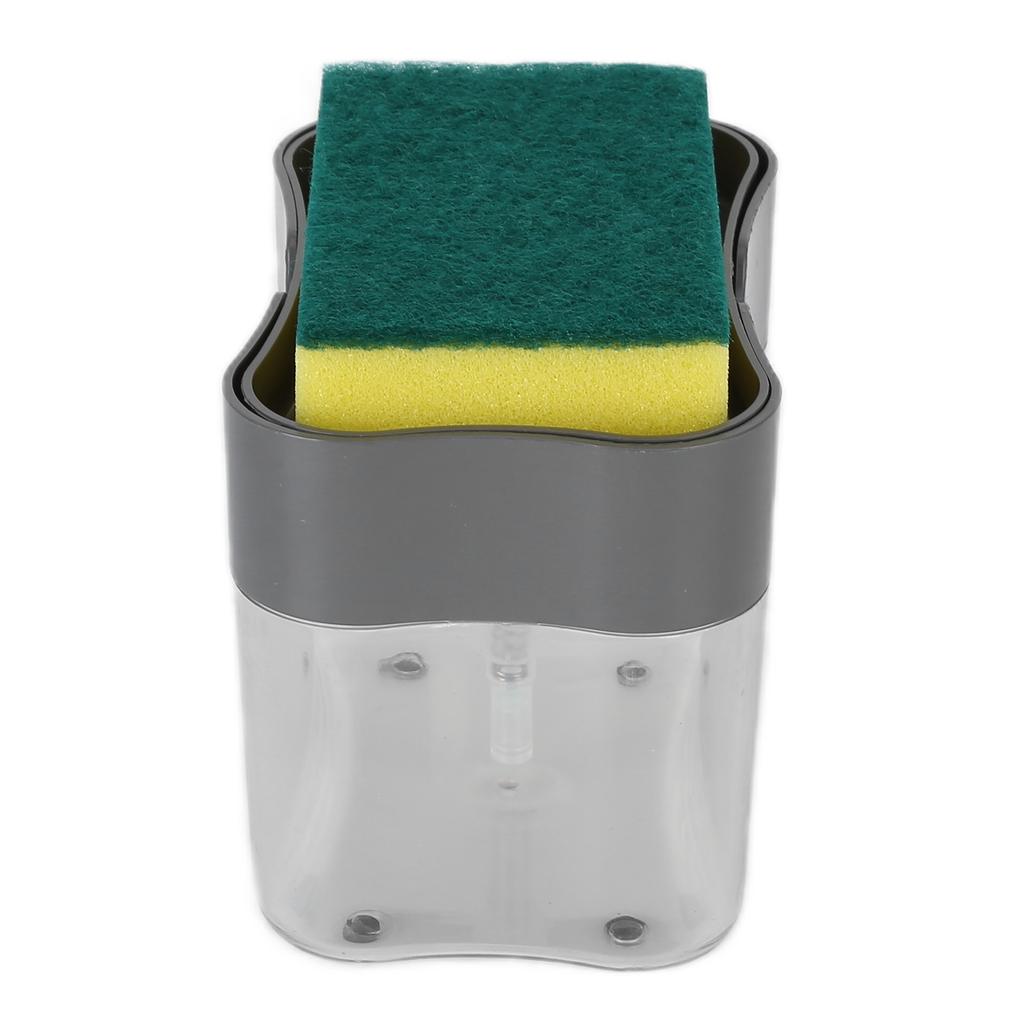 Portable Soap Dispenser Manual Liquid Container Soap Organizer Hand Press Liquid Box for KitchenGrey