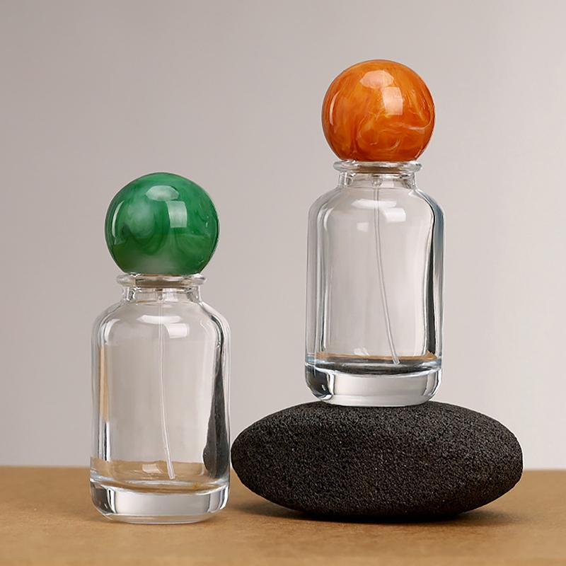 15mm Colorful Spherical Resin Cap – Fits 17.2mm Bayonet Nozzle Bottles, Ideal for Perfume Containers